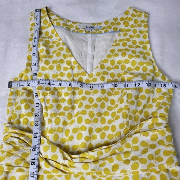 Boden Yellow Sleeveless Linen/Cotton Dress. Size 6 - Picture 13 of 15